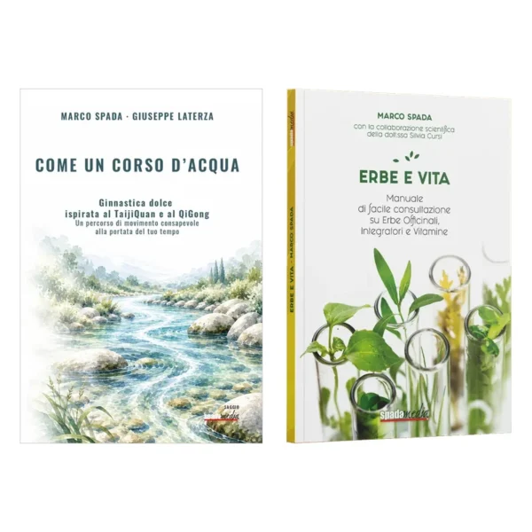 2 libri di Marco Spada: Come un corso d'acqua ed Erbe e vita